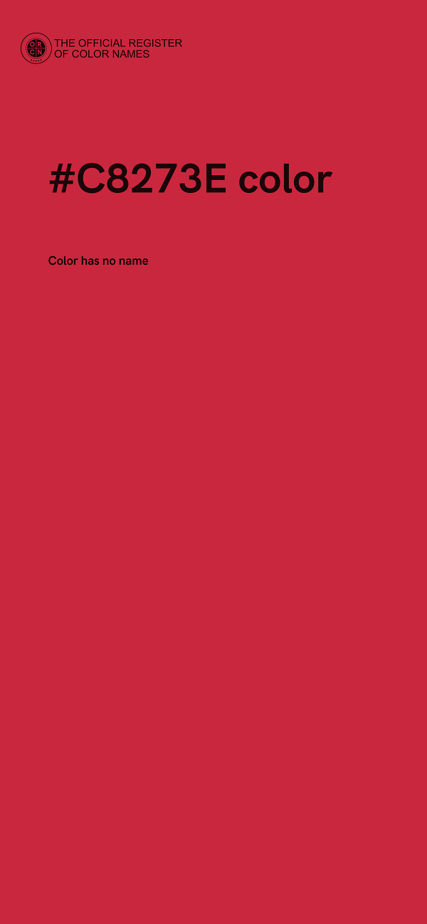 #C8273E color image