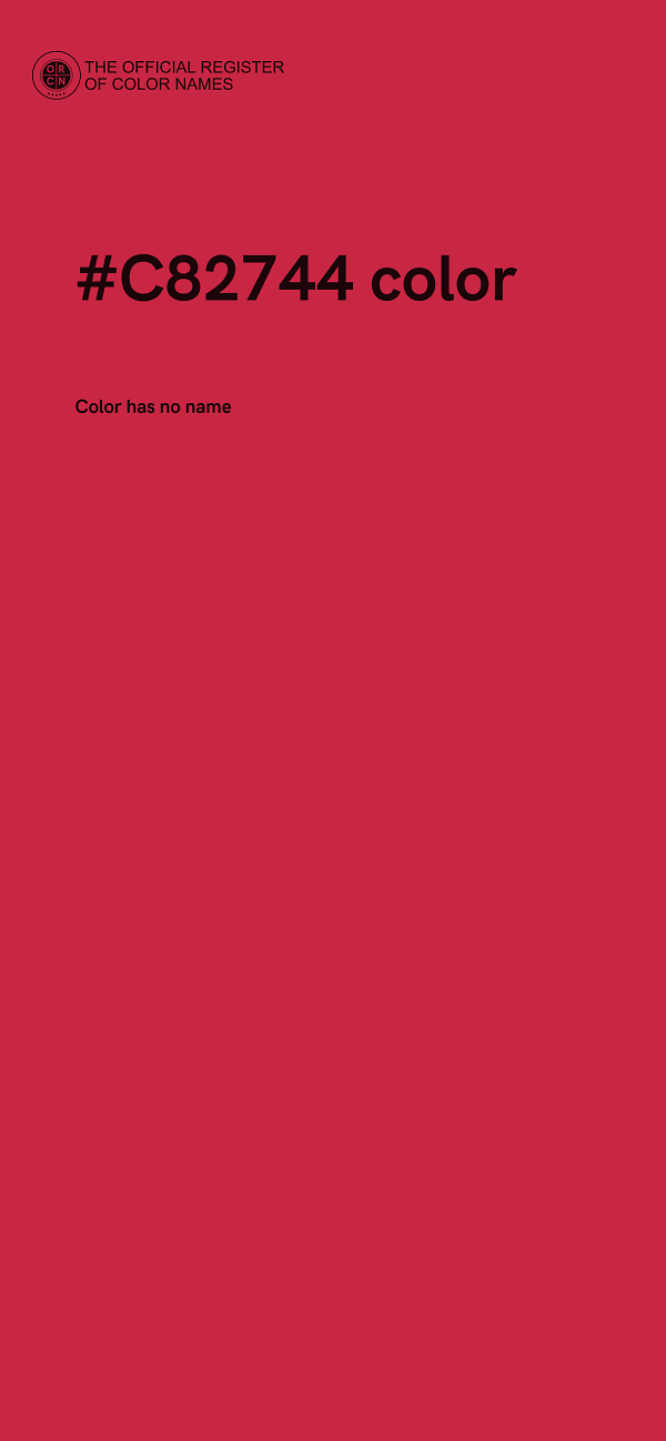 #C82744 color image