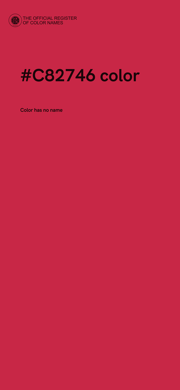 #C82746 color image