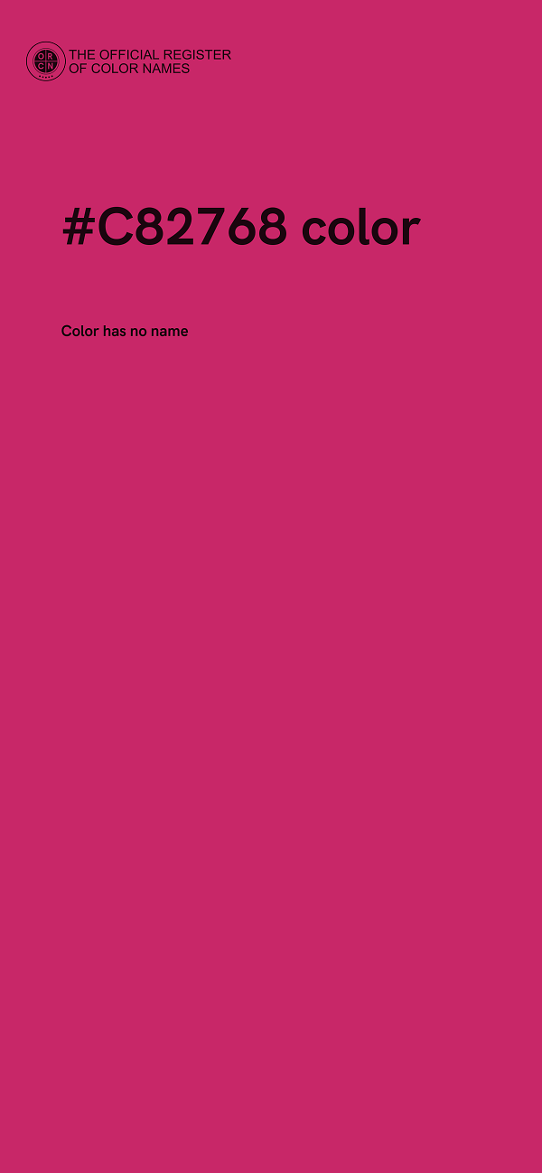 #C82768 color image