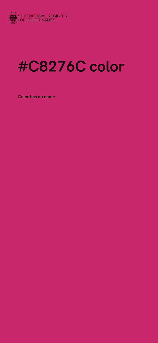 #C8276C color image