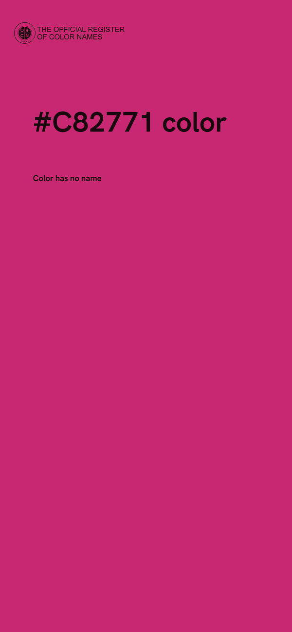 #C82771 color image
