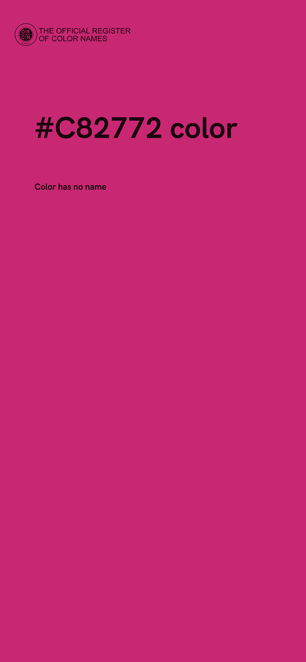 #C82772 color image