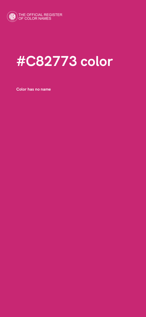 #C82773 color image