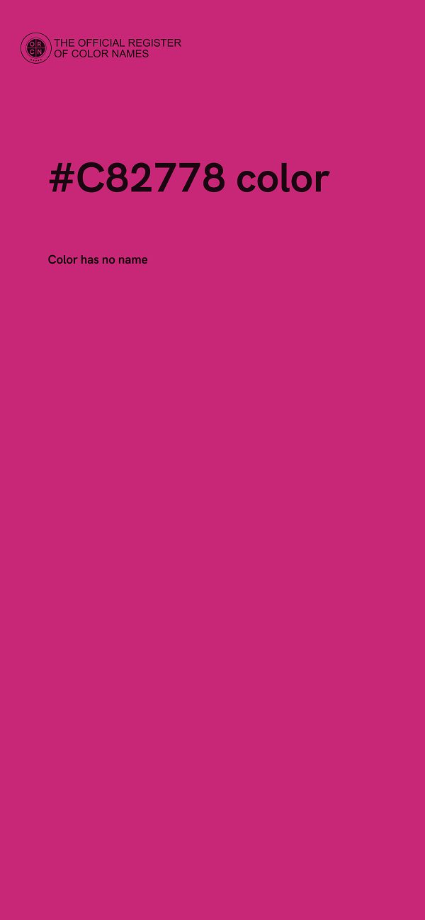 #C82778 color image