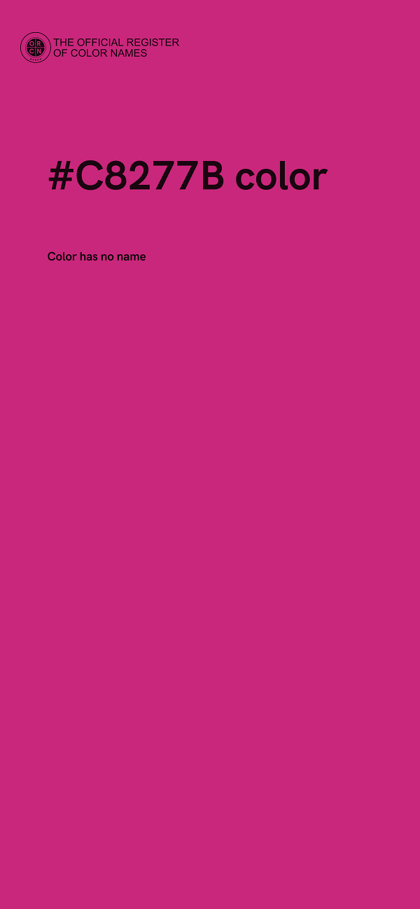 #C8277B color image
