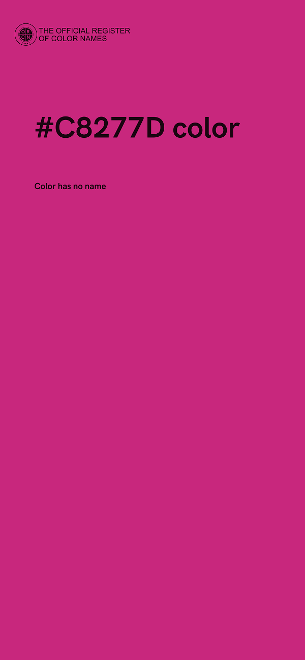 #C8277D color image