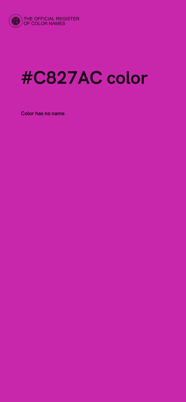 #C827AC color image