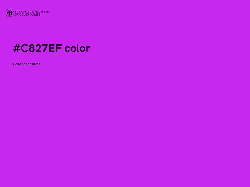 #C827EF color image