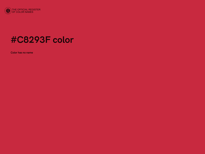 #C8293F color image