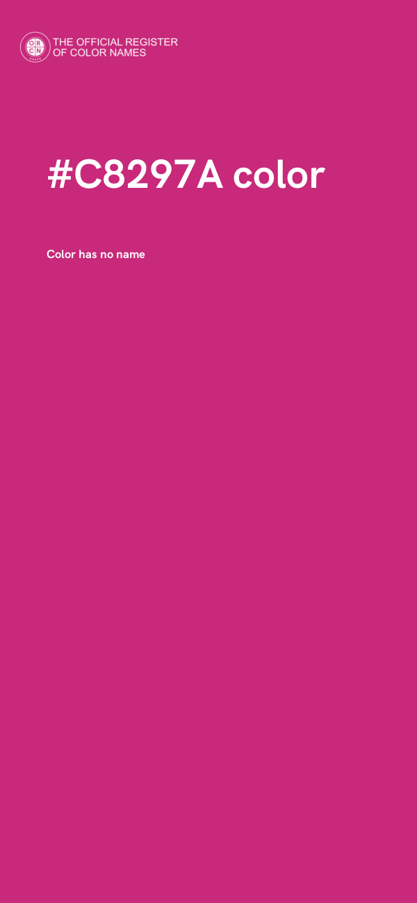 #C8297A color image