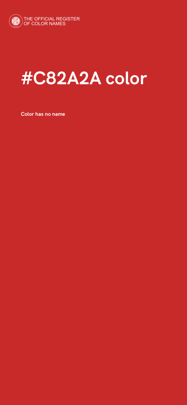#C82A2A color image
