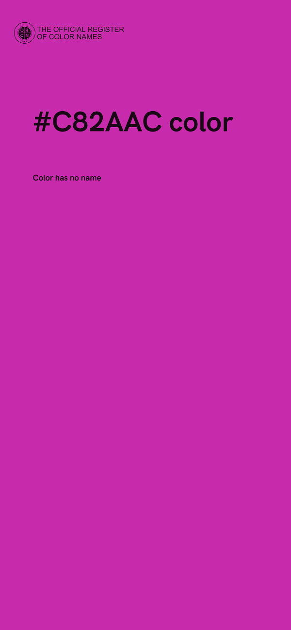 #C82AAC color image