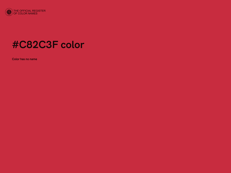 #C82C3F color image