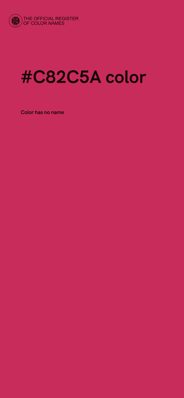 #C82C5A color image