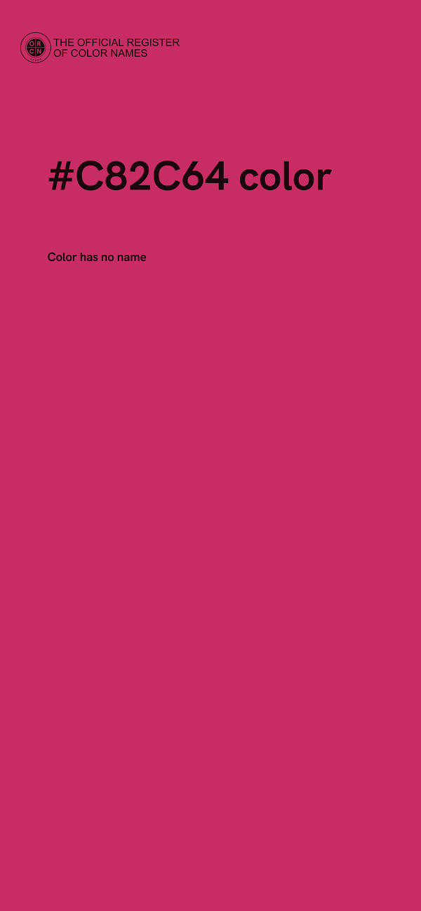 #C82C64 color image