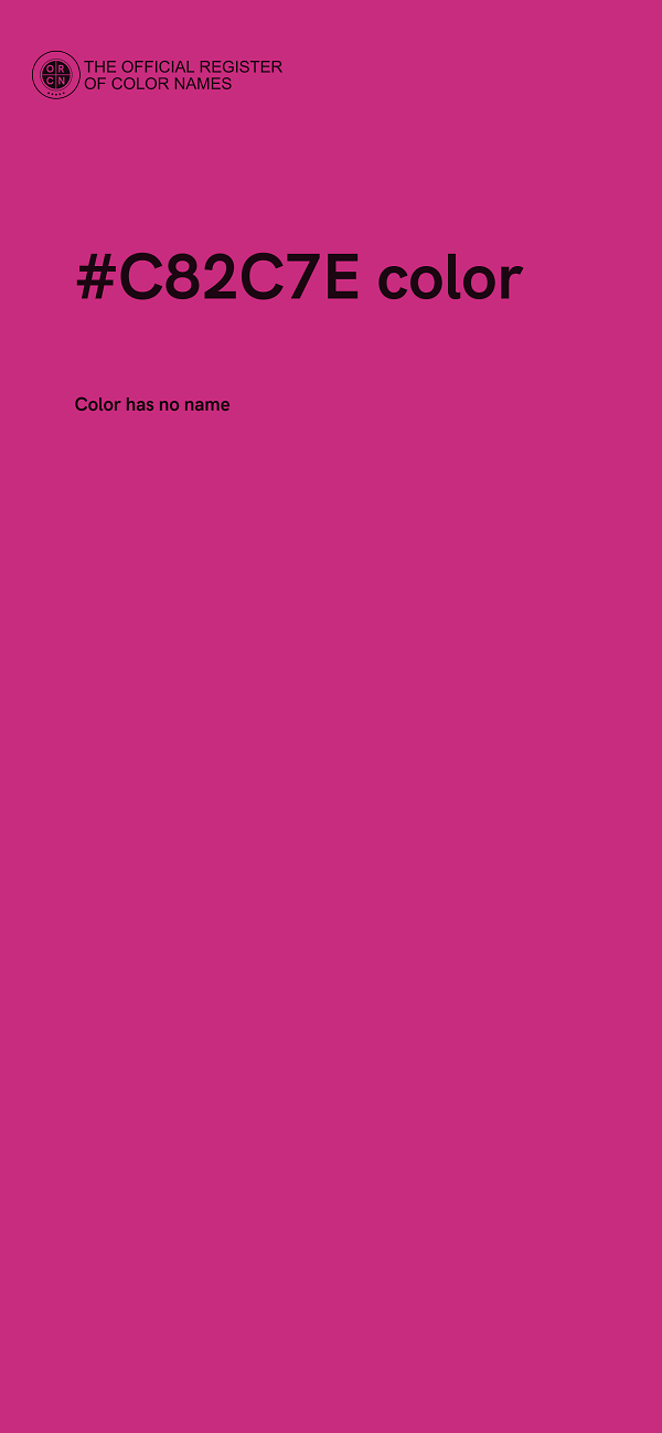 #C82C7E color image