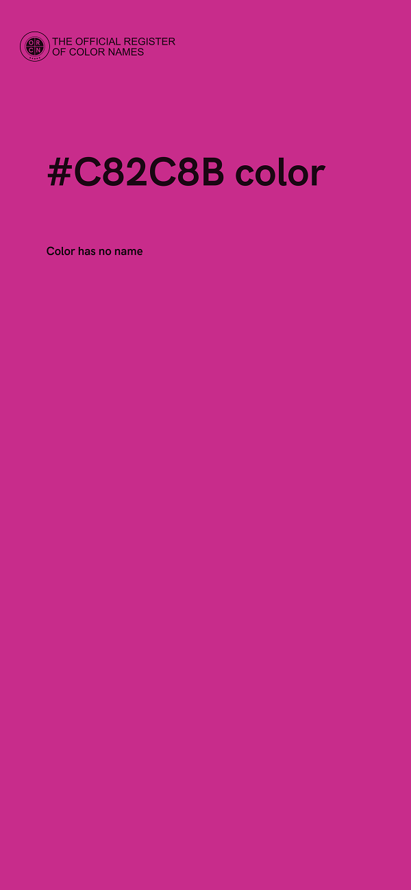 #C82C8B color image