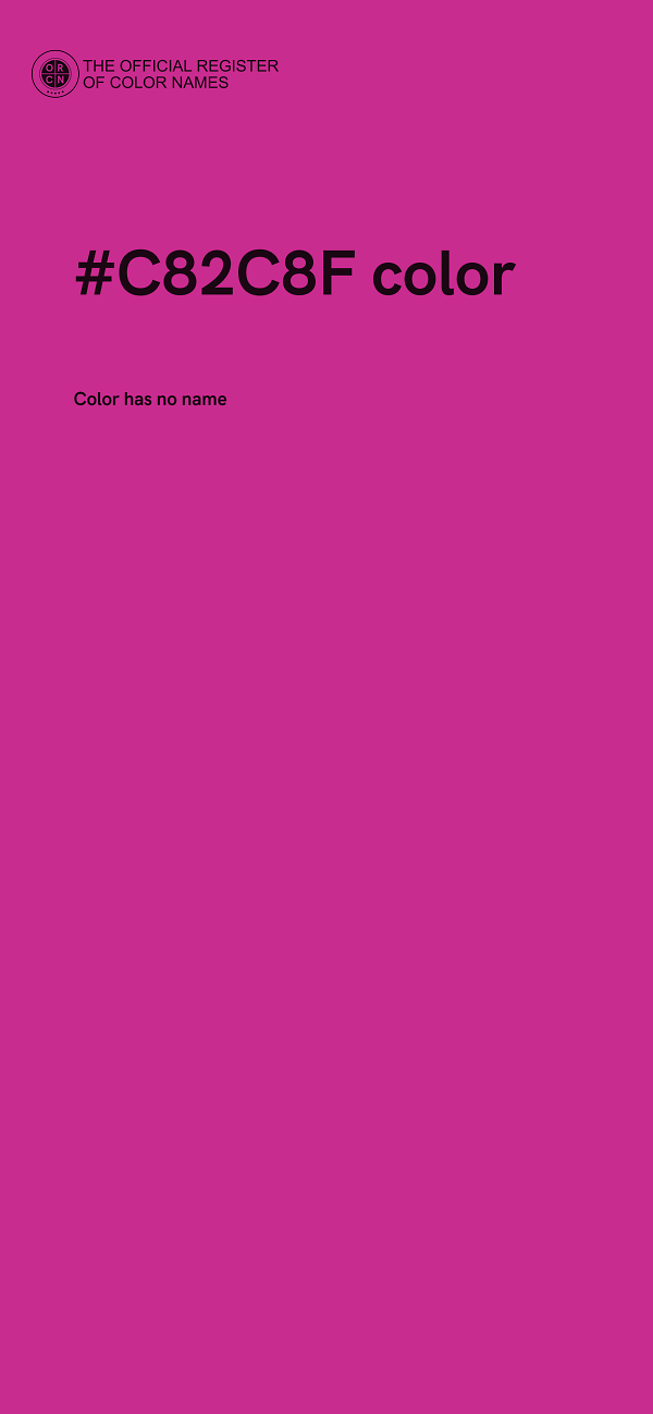#C82C8F color image
