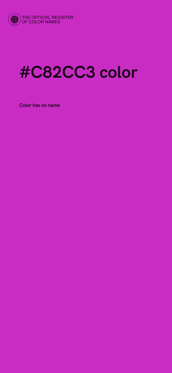 #C82CC3 color image