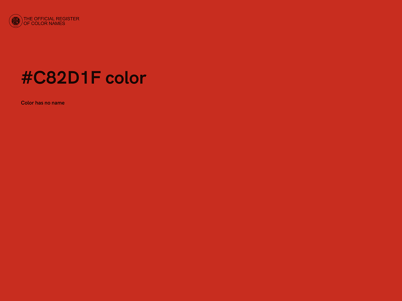 #C82D1F color image