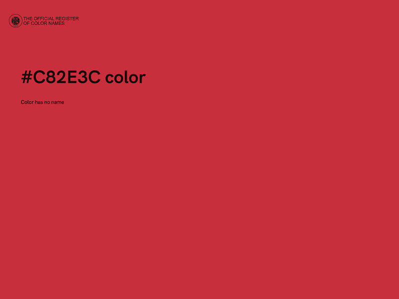 #C82E3C color image