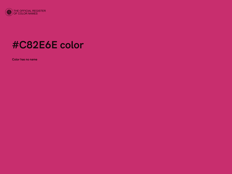 #C82E6E color image