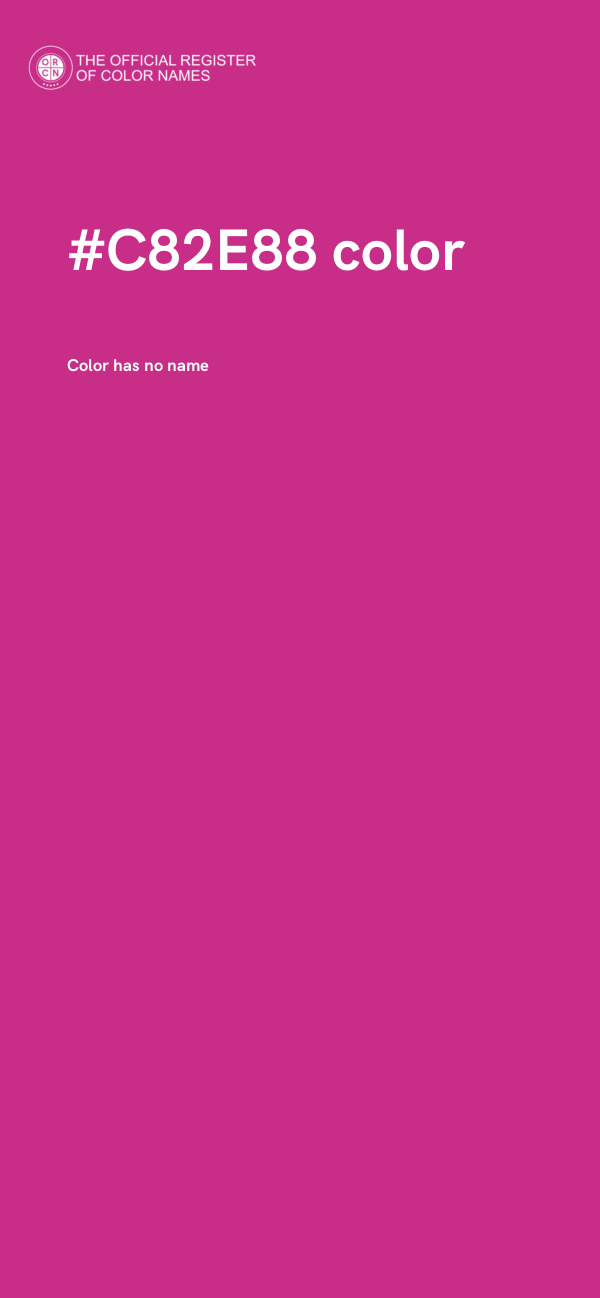 #C82E88 color image