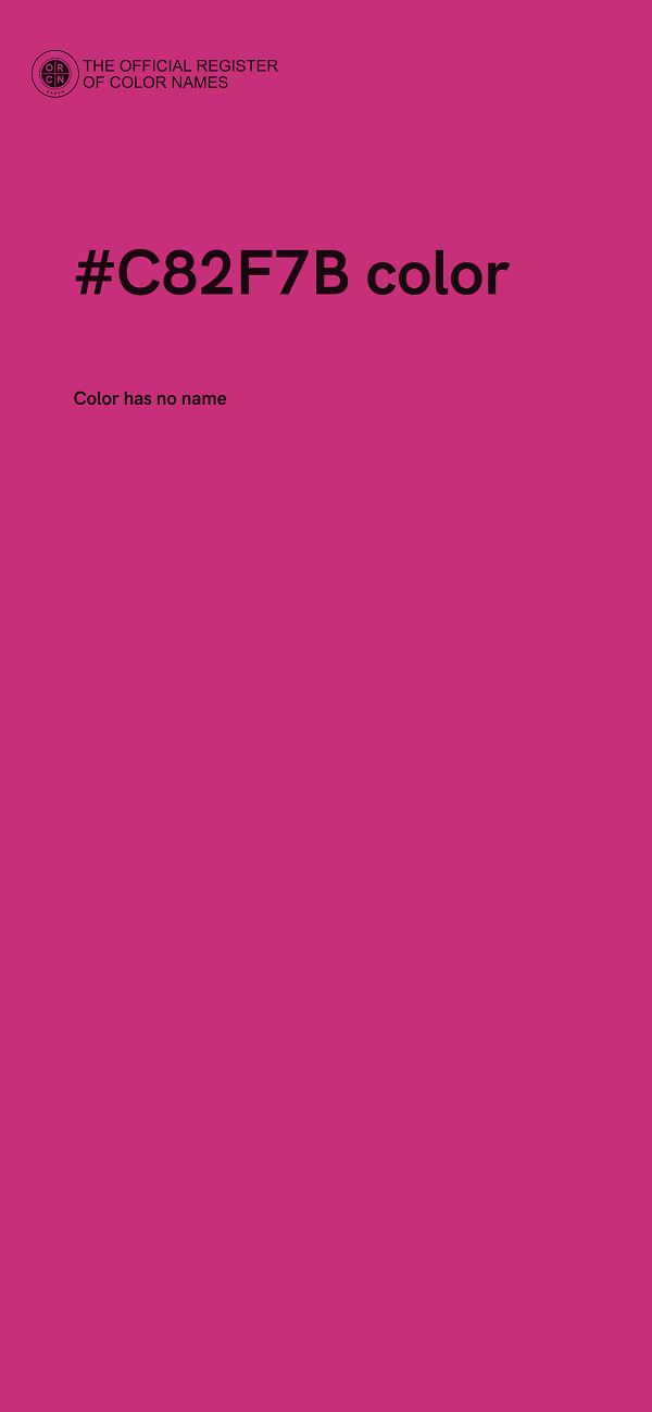 #C82F7B color image