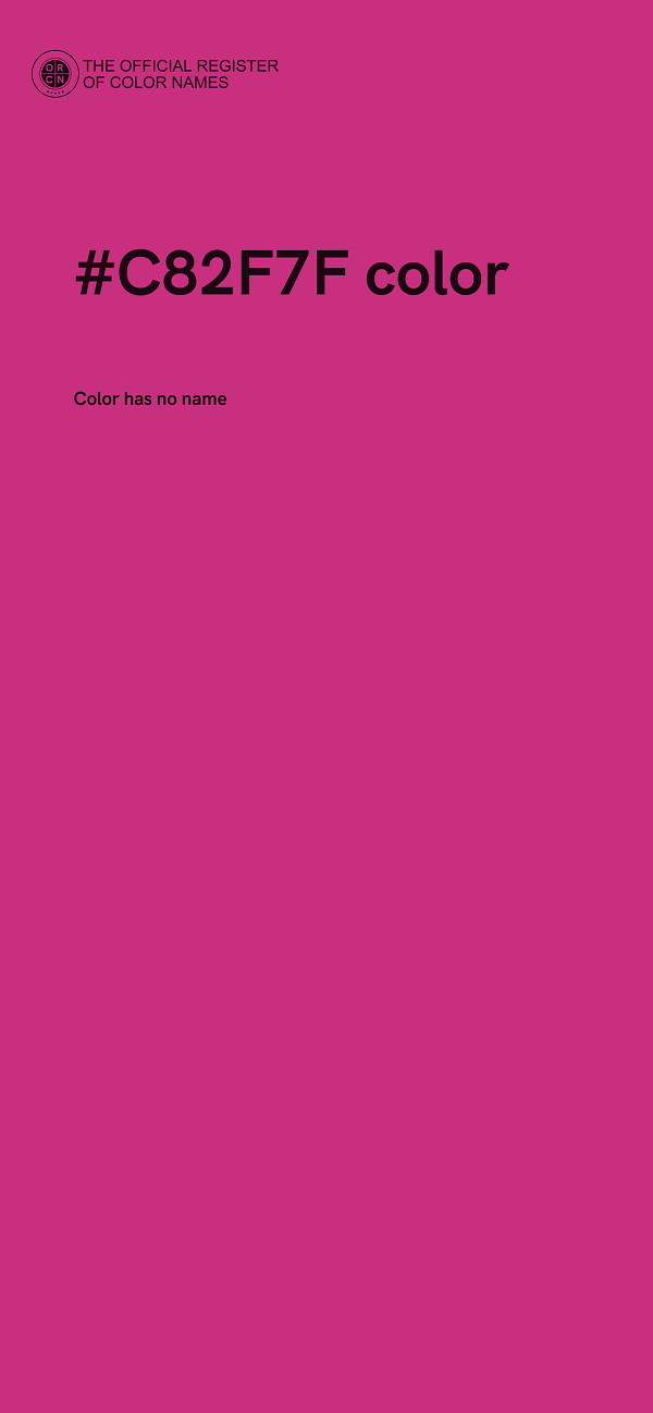 #C82F7F color image