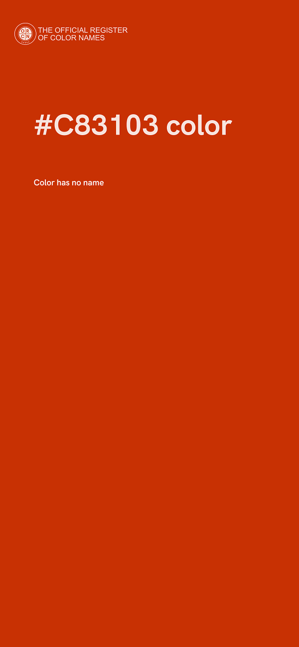 #C83103 color image