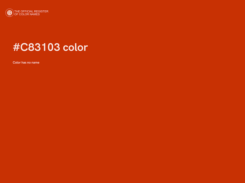#C83103 color image