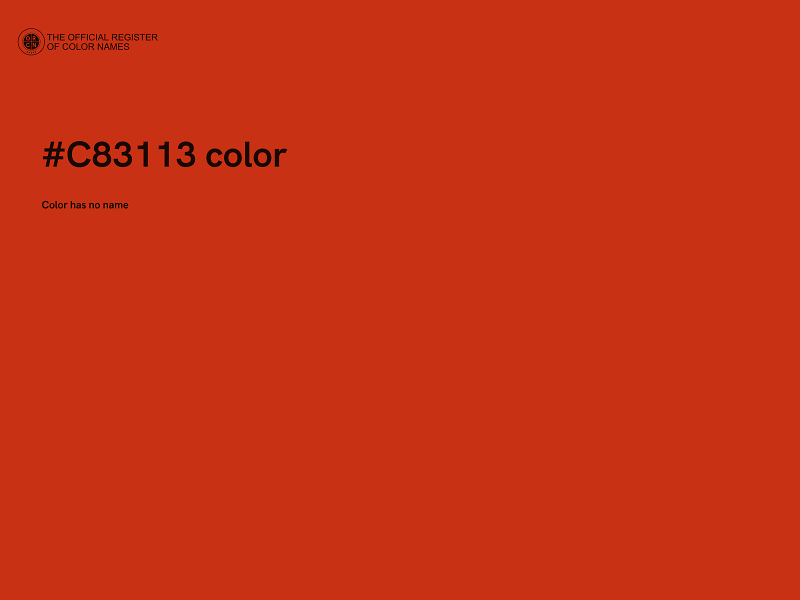 #C83113 color image