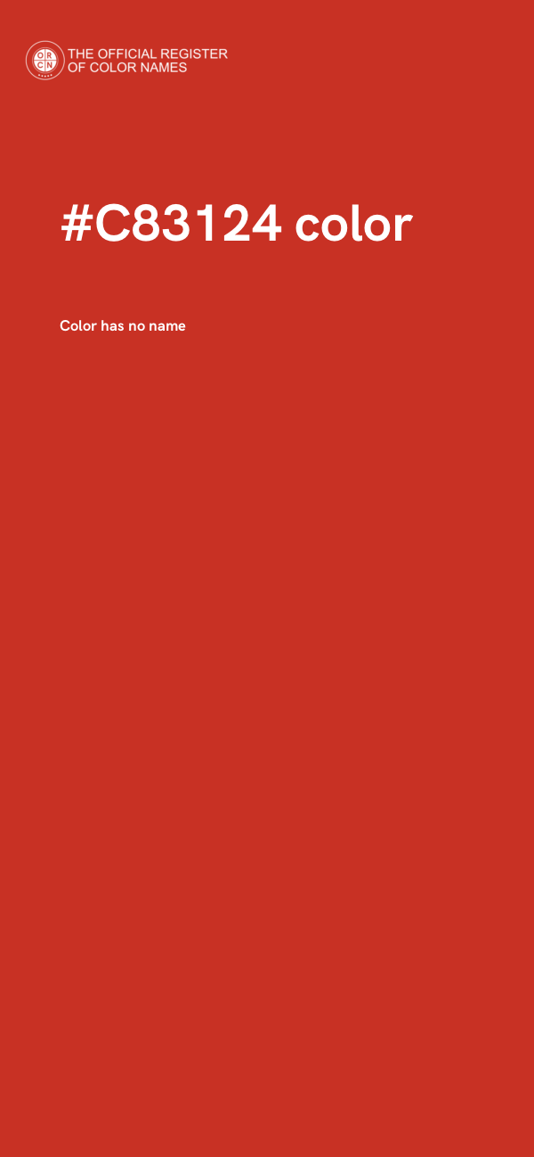 #C83124 color image