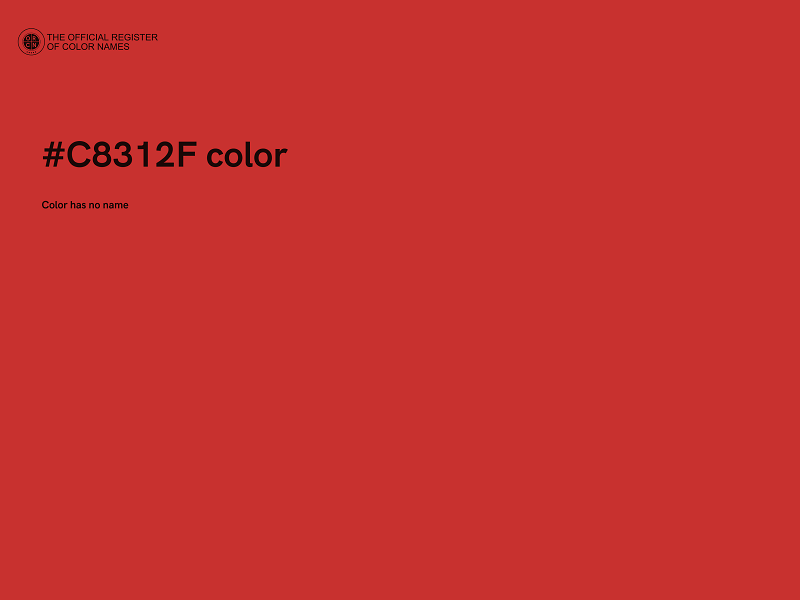 #C8312F color image