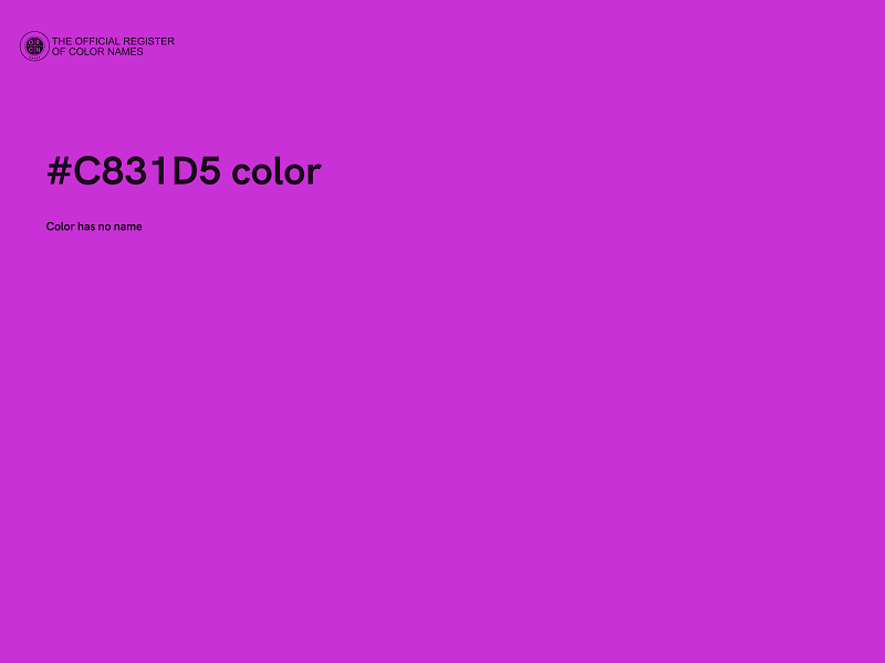 #C831D5 color image