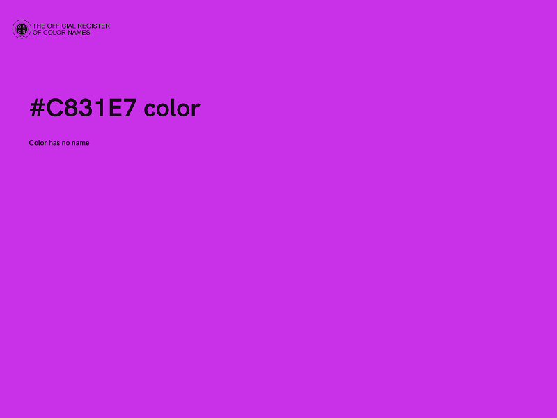 #C831E7 color image