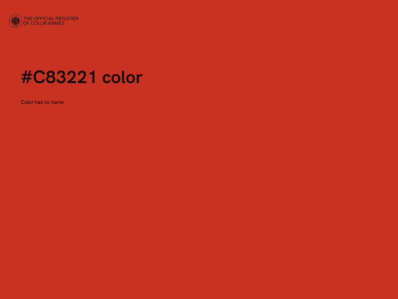 #C83221 color image