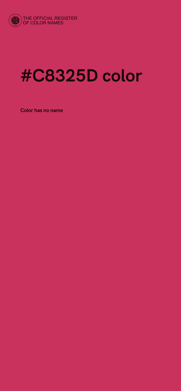 #C8325D color image