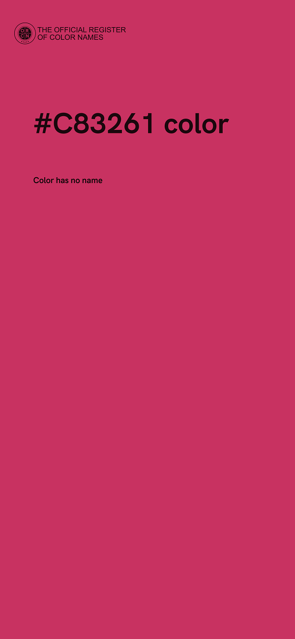#C83261 color image