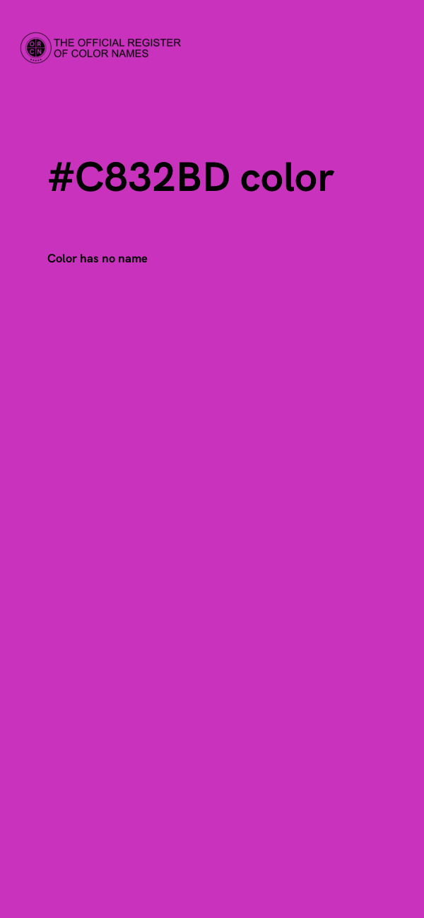 #C832BD color image