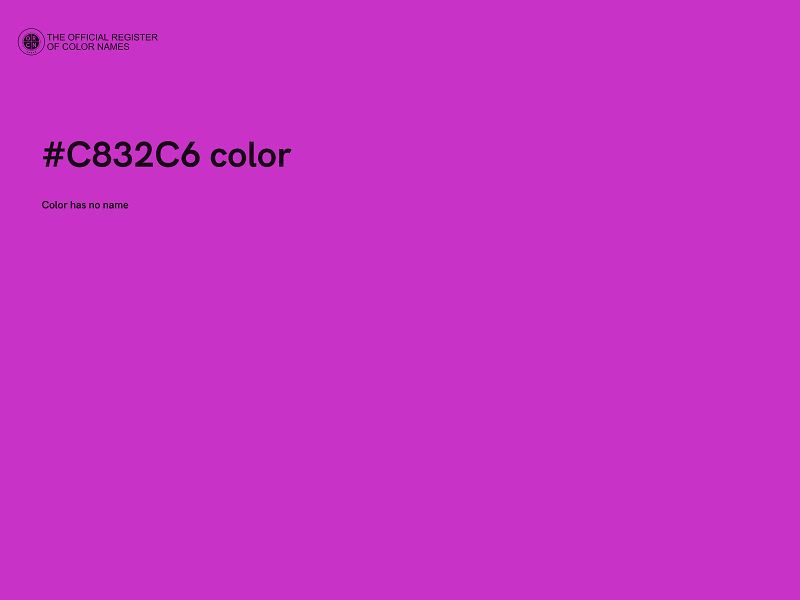 #C832C6 color image