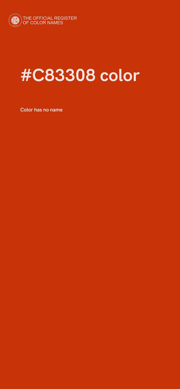 #C83308 color image