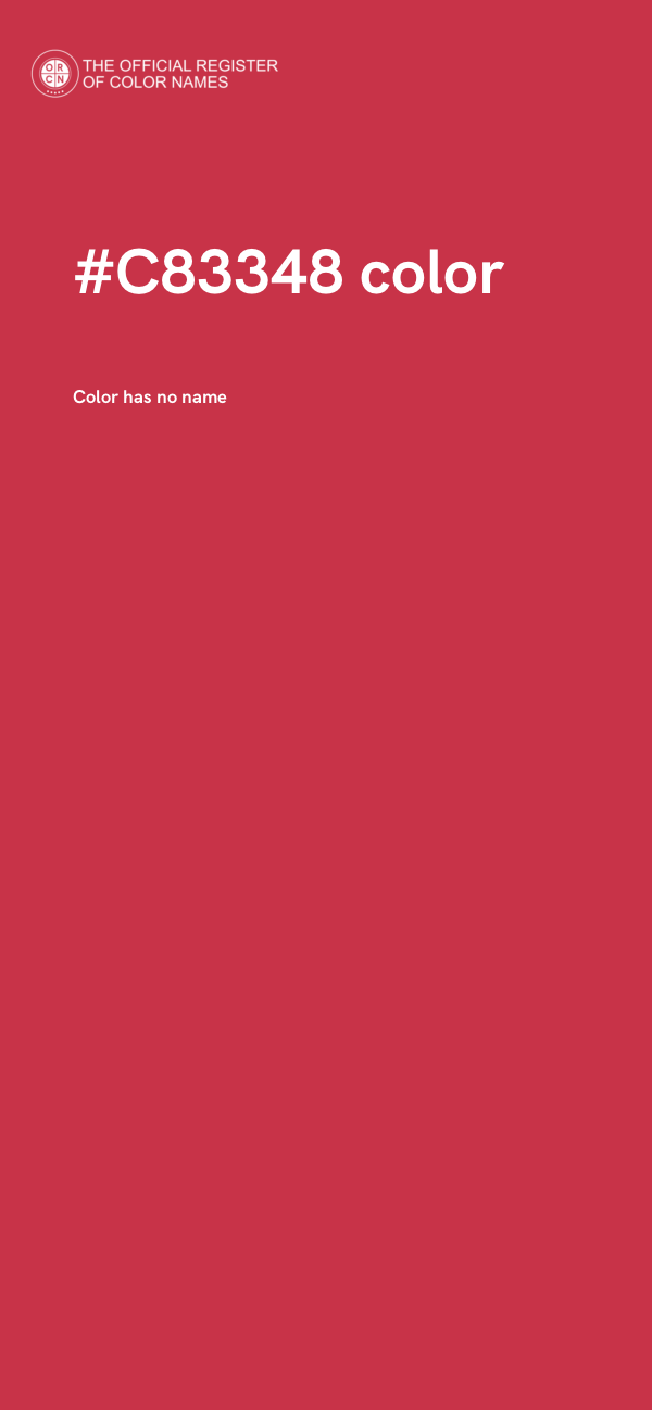 #C83348 color image