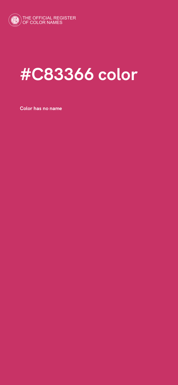 #C83366 color image