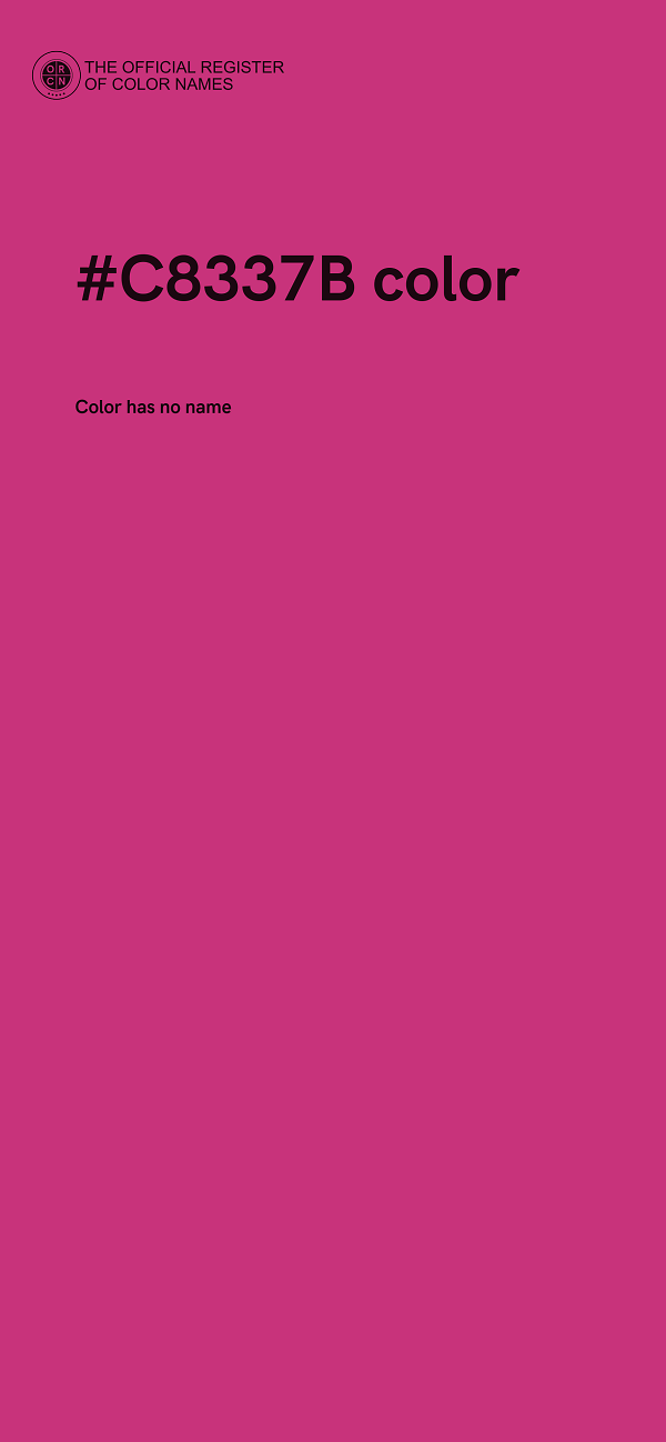 #C8337B color image