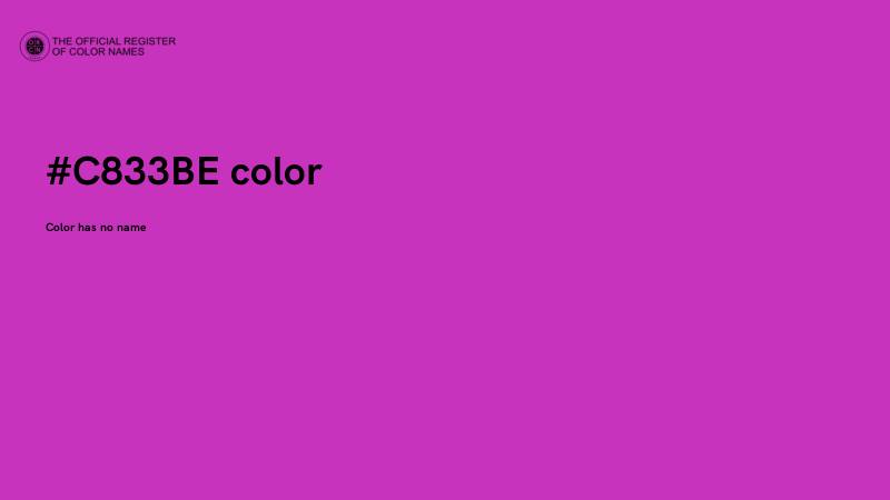 #C833BE color image