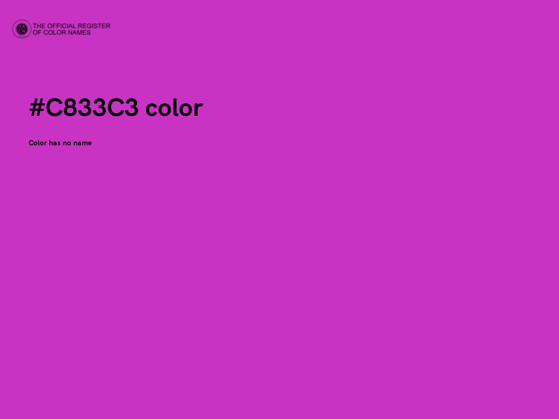 #C833C3 color image
