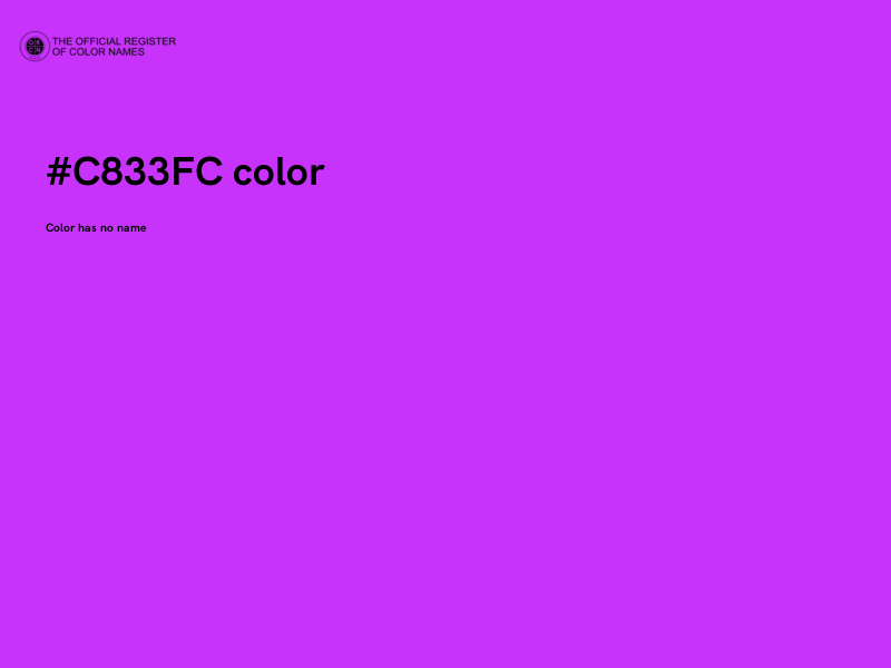 #C833FC color image