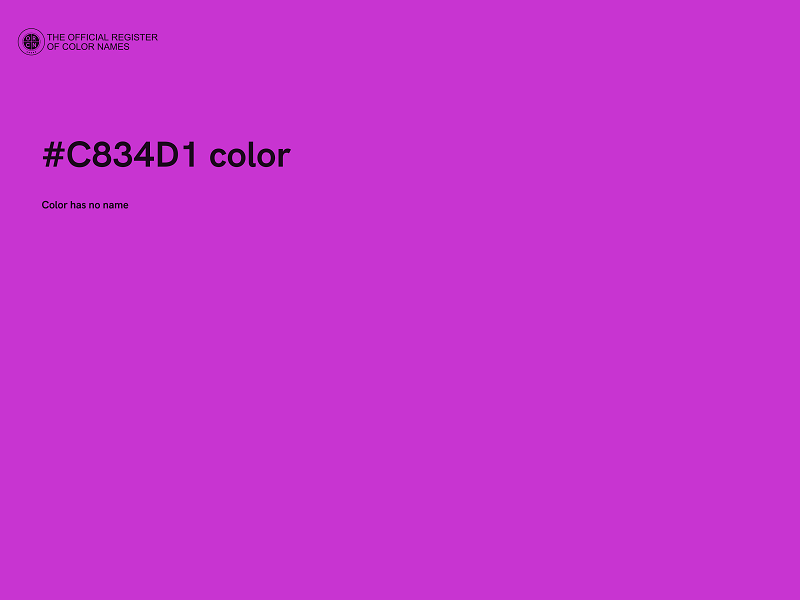 #C834D1 color image